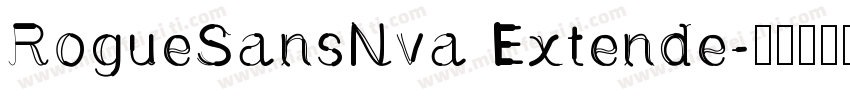 RogueSansNva Extende字体转换
